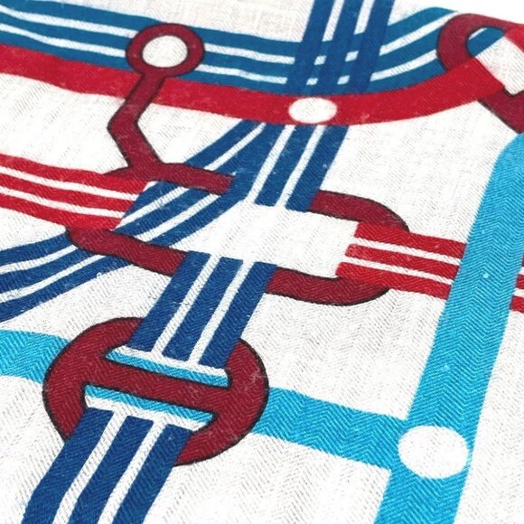 HERMES Pocket Soy Carre 100 H Carre100H Large Shawl Stole Scarf gray/Multicolore - Picture 15 of 16